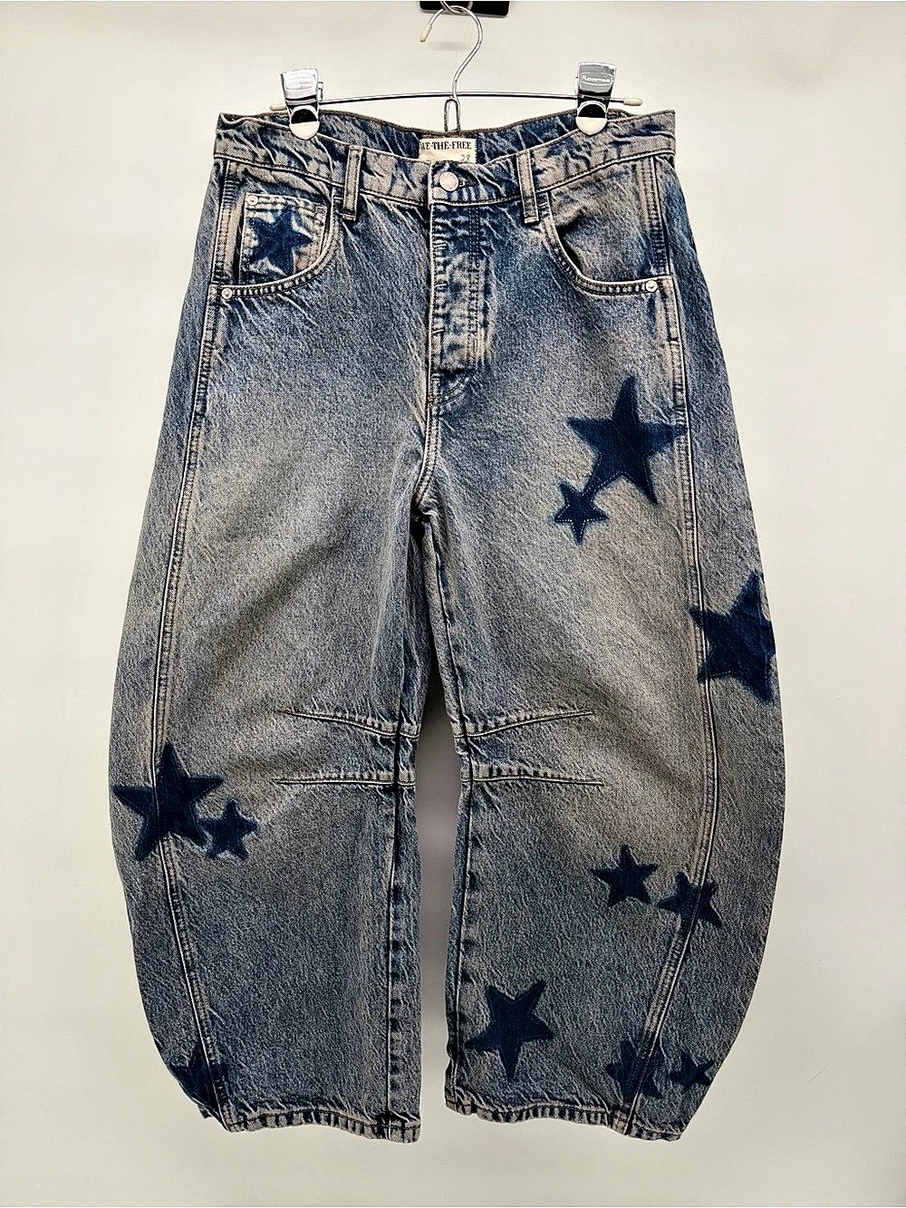 We The Free Good Luck Shadow Star Barrel Jeans